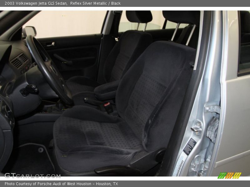 Reflex Silver Metallic / Black 2003 Volkswagen Jetta GLS Sedan