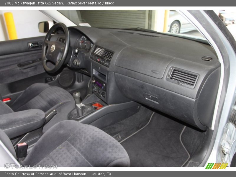 Reflex Silver Metallic / Black 2003 Volkswagen Jetta GLS Sedan