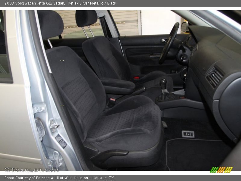 Reflex Silver Metallic / Black 2003 Volkswagen Jetta GLS Sedan
