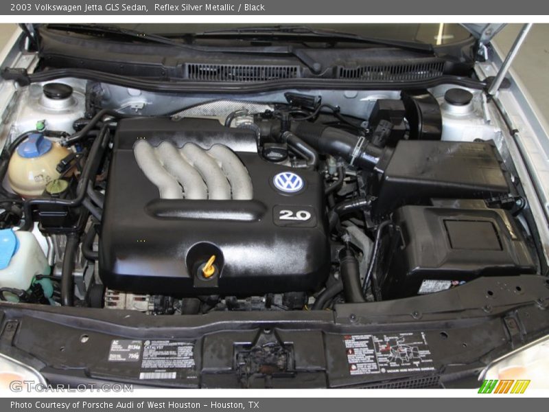 Reflex Silver Metallic / Black 2003 Volkswagen Jetta GLS Sedan