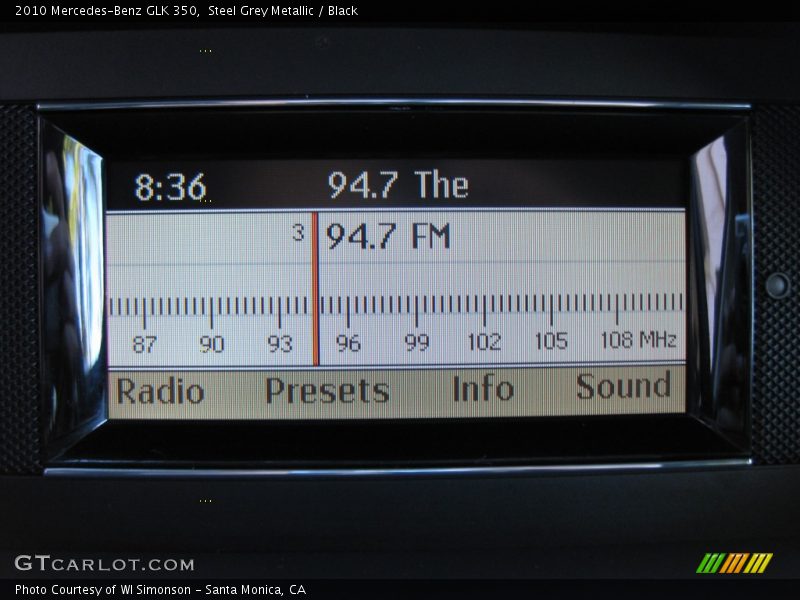 Steel Grey Metallic / Black 2010 Mercedes-Benz GLK 350