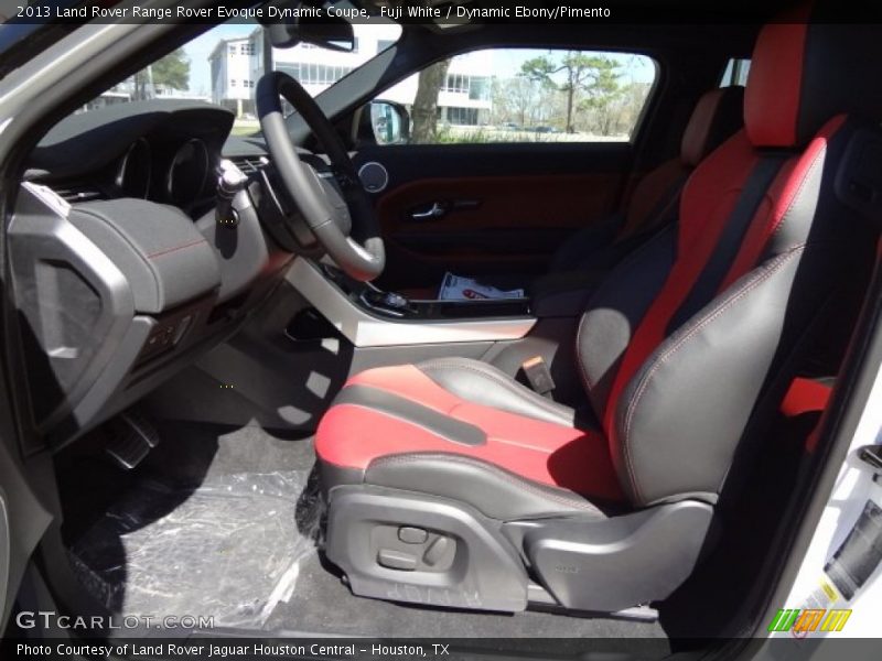 Fuji White / Dynamic Ebony/Pimento 2013 Land Rover Range Rover Evoque Dynamic Coupe
