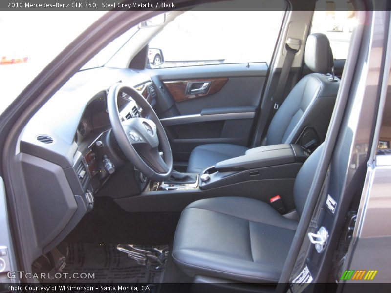 Steel Grey Metallic / Black 2010 Mercedes-Benz GLK 350