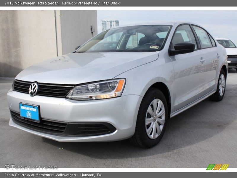 Reflex Silver Metallic / Titan Black 2013 Volkswagen Jetta S Sedan