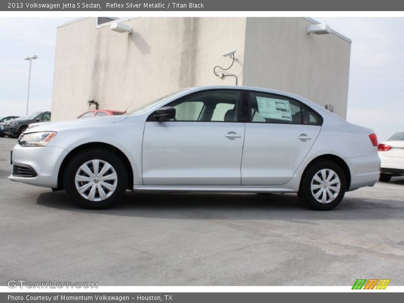 Reflex Silver Metallic / Titan Black 2013 Volkswagen Jetta S Sedan