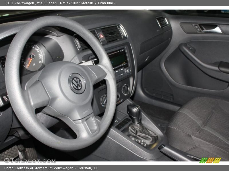 Reflex Silver Metallic / Titan Black 2013 Volkswagen Jetta S Sedan