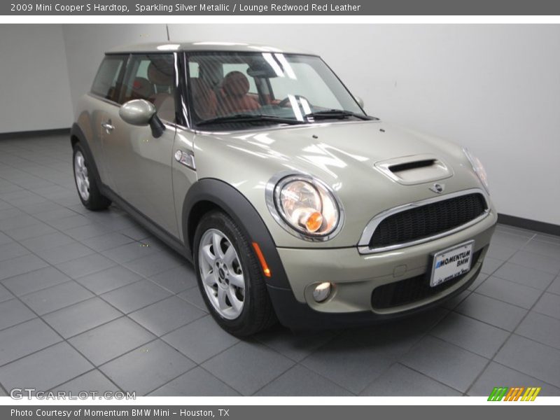 Sparkling Silver Metallic / Lounge Redwood Red Leather 2009 Mini Cooper S Hardtop
