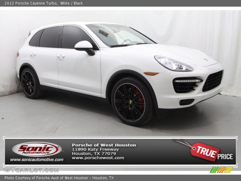 White / Black 2013 Porsche Cayenne Turbo