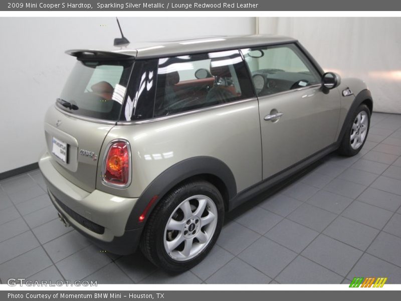 Sparkling Silver Metallic / Lounge Redwood Red Leather 2009 Mini Cooper S Hardtop