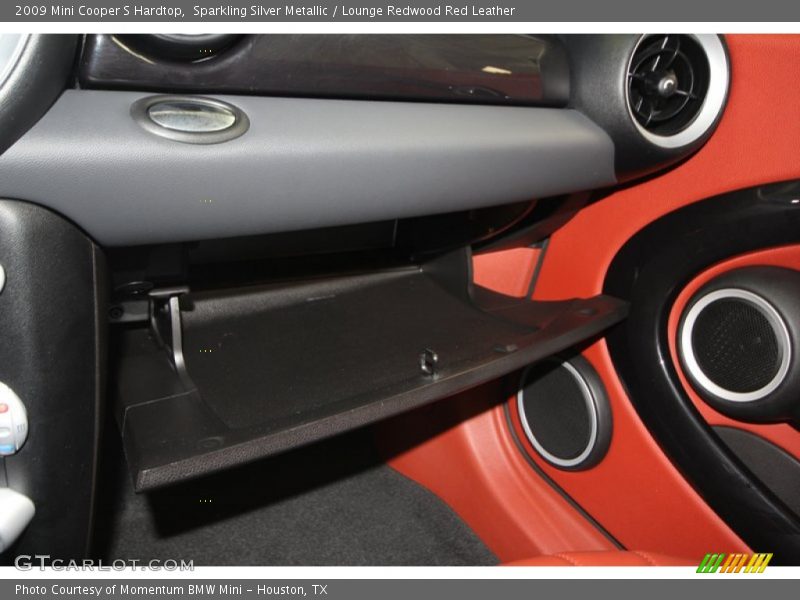 Sparkling Silver Metallic / Lounge Redwood Red Leather 2009 Mini Cooper S Hardtop