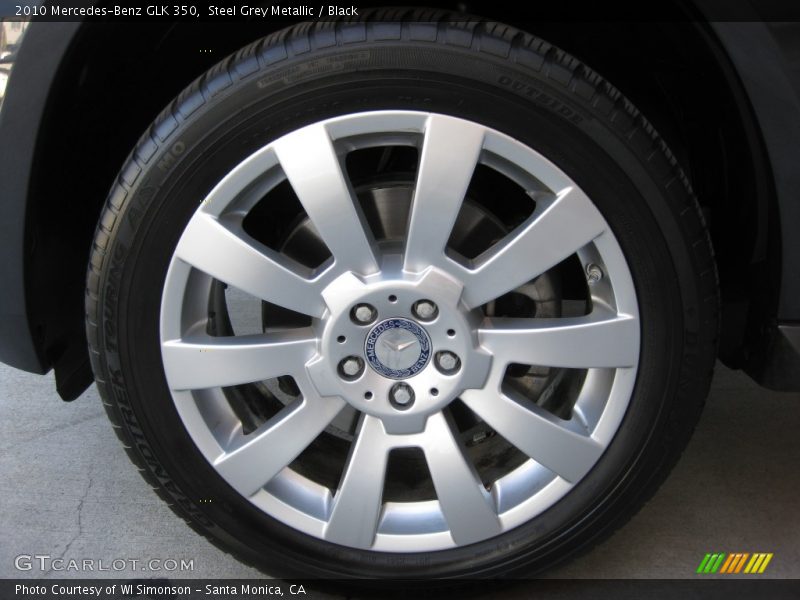Steel Grey Metallic / Black 2010 Mercedes-Benz GLK 350