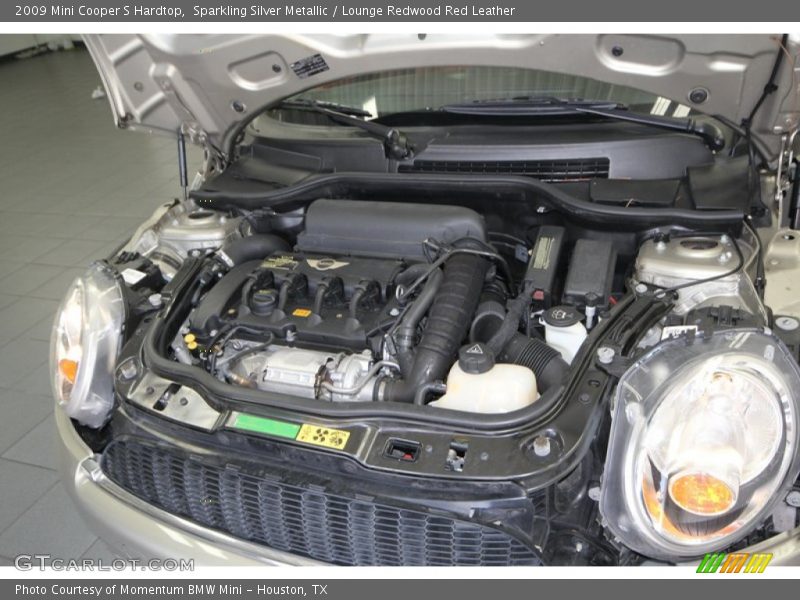 Sparkling Silver Metallic / Lounge Redwood Red Leather 2009 Mini Cooper S Hardtop