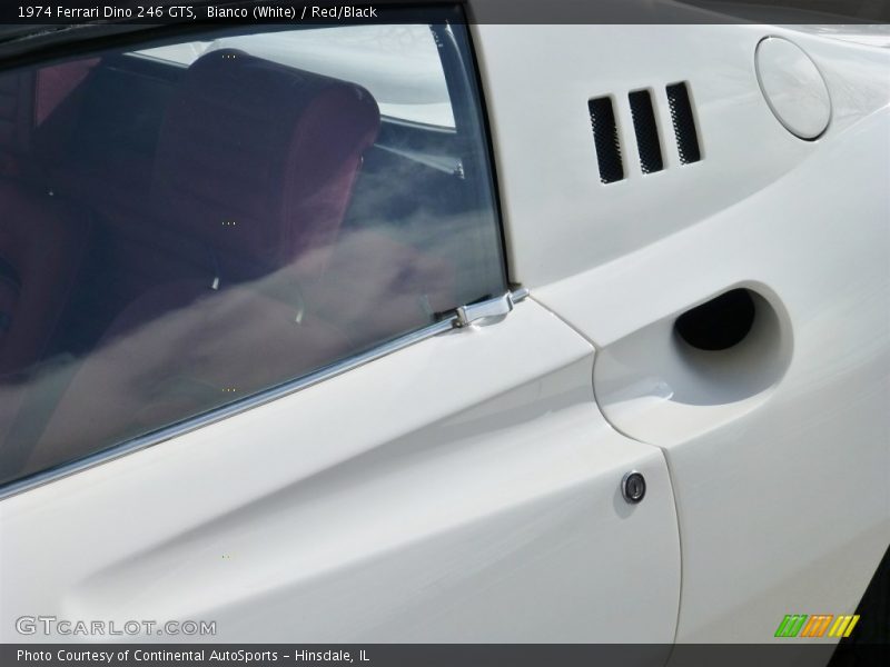 Bianco (White) / Red/Black 1974 Ferrari Dino 246 GTS