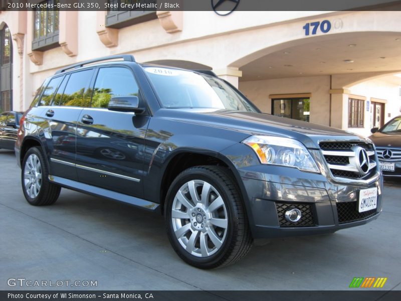 Steel Grey Metallic / Black 2010 Mercedes-Benz GLK 350