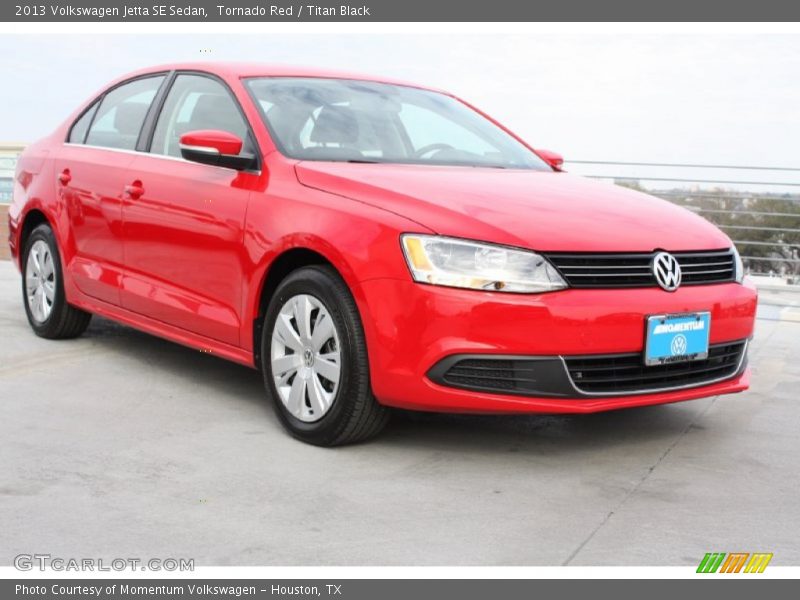 Tornado Red / Titan Black 2013 Volkswagen Jetta SE Sedan