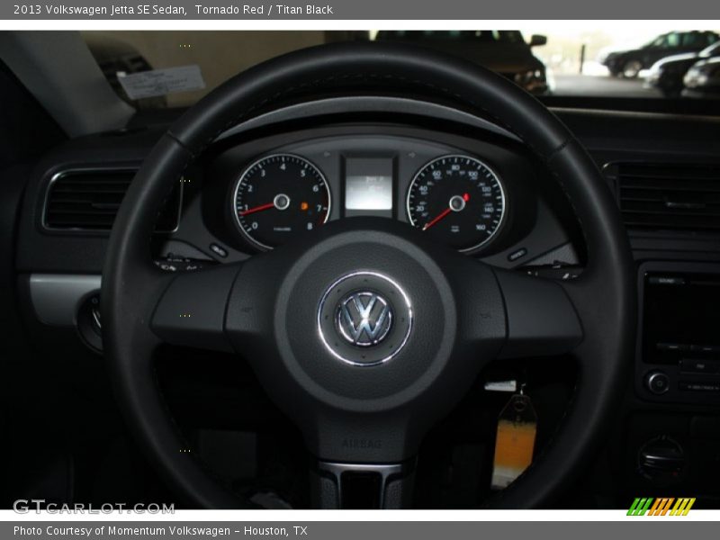Tornado Red / Titan Black 2013 Volkswagen Jetta SE Sedan