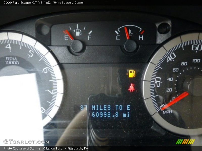 White Suede / Camel 2009 Ford Escape XLT V6 4WD