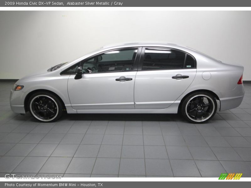 Alabaster Silver Metallic / Gray 2009 Honda Civic DX-VP Sedan