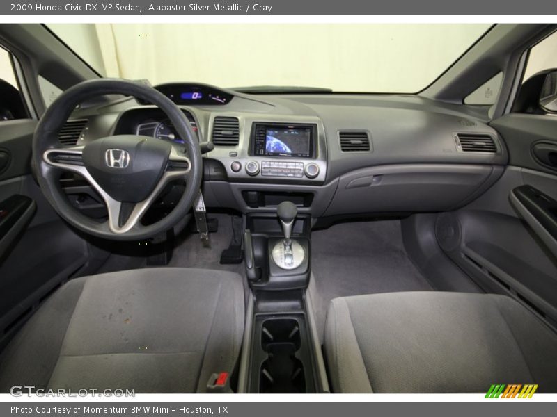 Alabaster Silver Metallic / Gray 2009 Honda Civic DX-VP Sedan