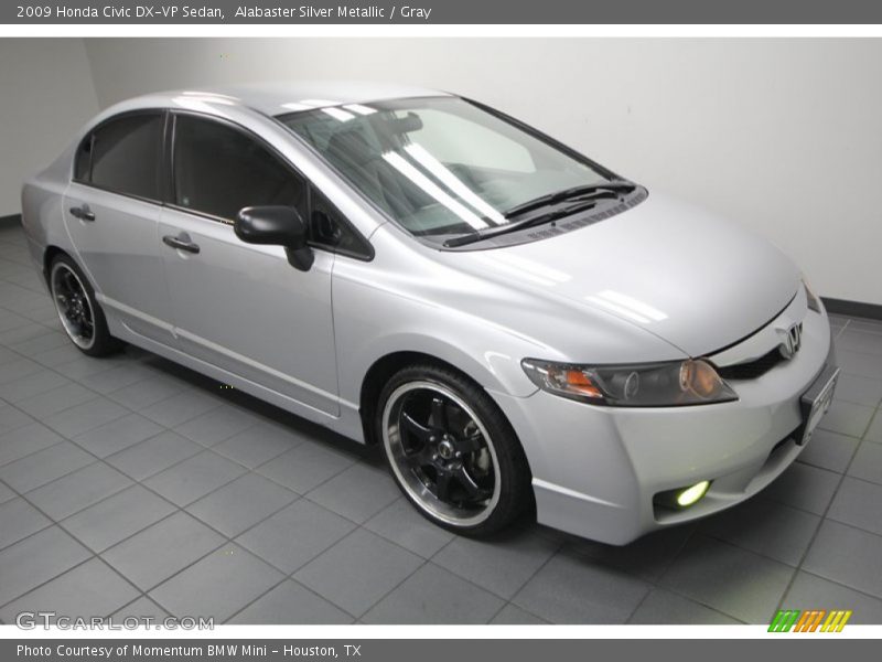 Alabaster Silver Metallic / Gray 2009 Honda Civic DX-VP Sedan