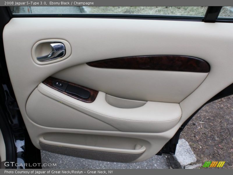 Ebony Black / Champagne 2008 Jaguar S-Type 3.0