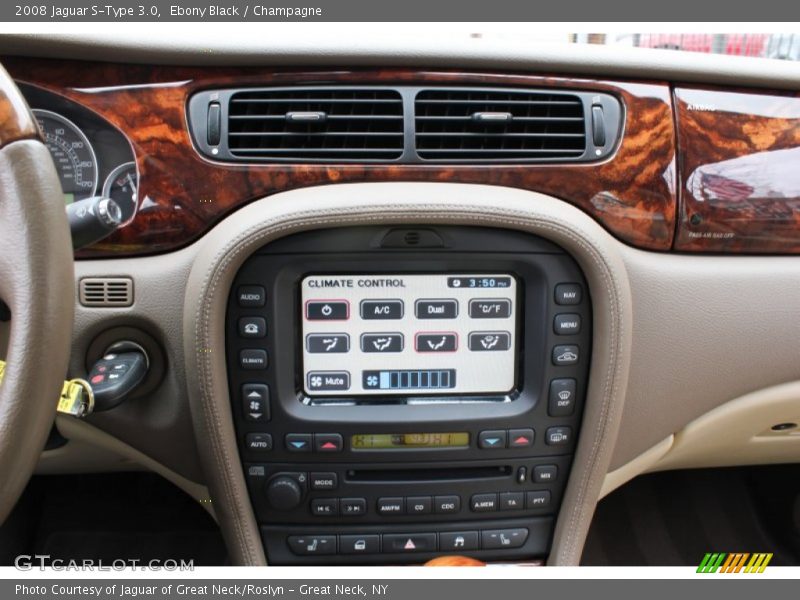 Ebony Black / Champagne 2008 Jaguar S-Type 3.0
