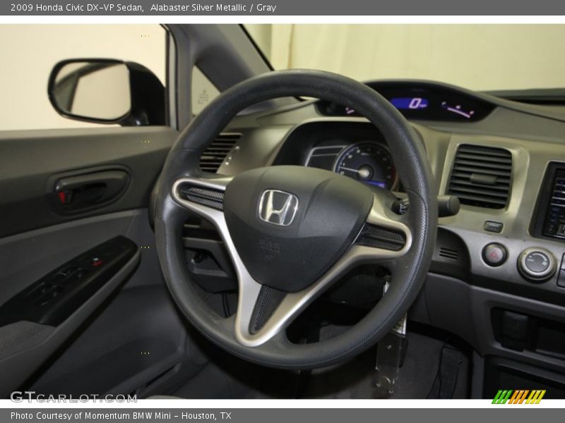 Alabaster Silver Metallic / Gray 2009 Honda Civic DX-VP Sedan