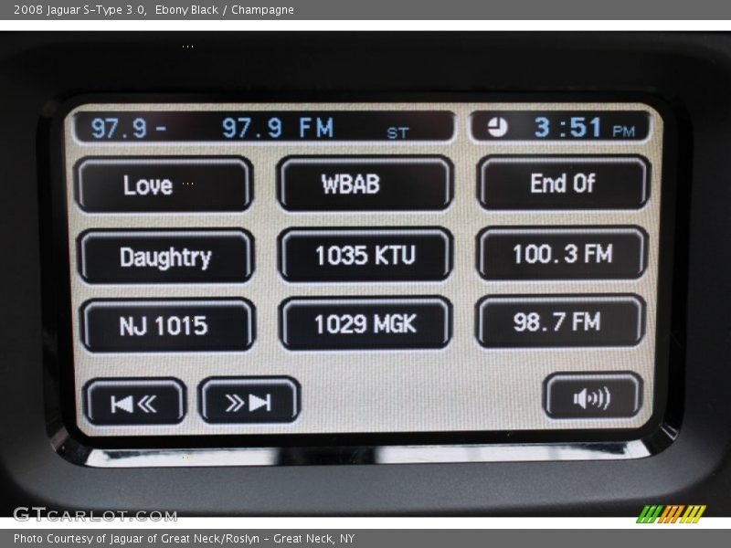 Ebony Black / Champagne 2008 Jaguar S-Type 3.0