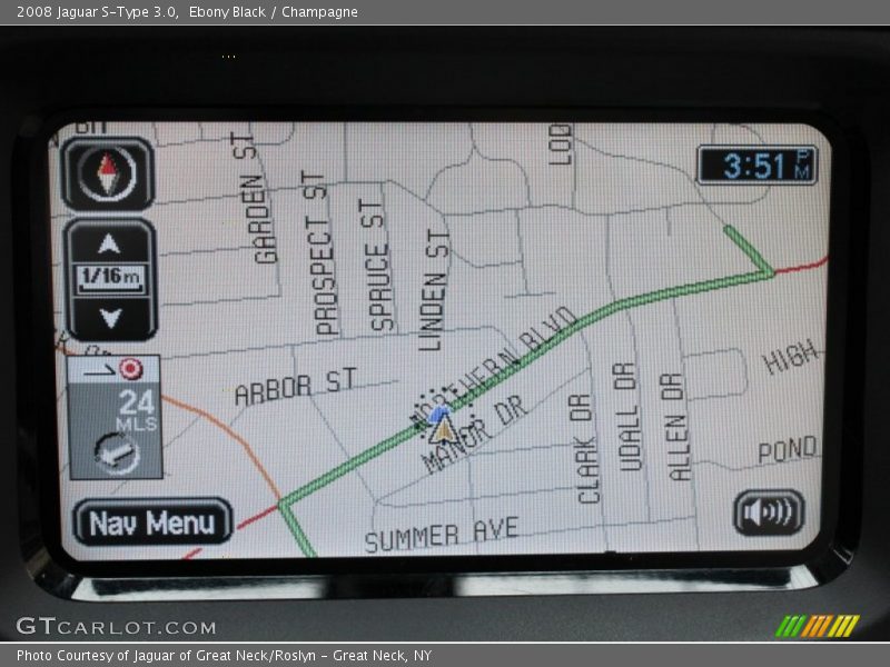 Navigation of 2008 S-Type 3.0