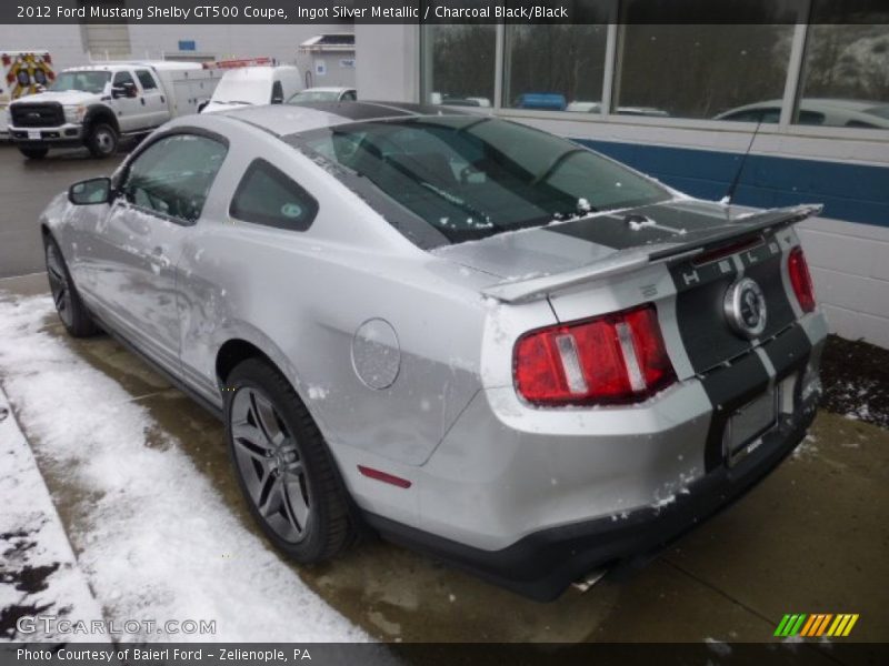 Ingot Silver Metallic / Charcoal Black/Black 2012 Ford Mustang Shelby GT500 Coupe