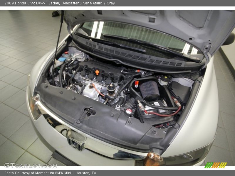 Alabaster Silver Metallic / Gray 2009 Honda Civic DX-VP Sedan