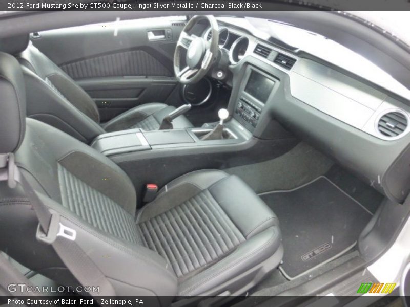 Ingot Silver Metallic / Charcoal Black/Black 2012 Ford Mustang Shelby GT500 Coupe