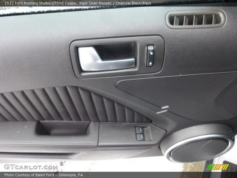 Ingot Silver Metallic / Charcoal Black/Black 2012 Ford Mustang Shelby GT500 Coupe