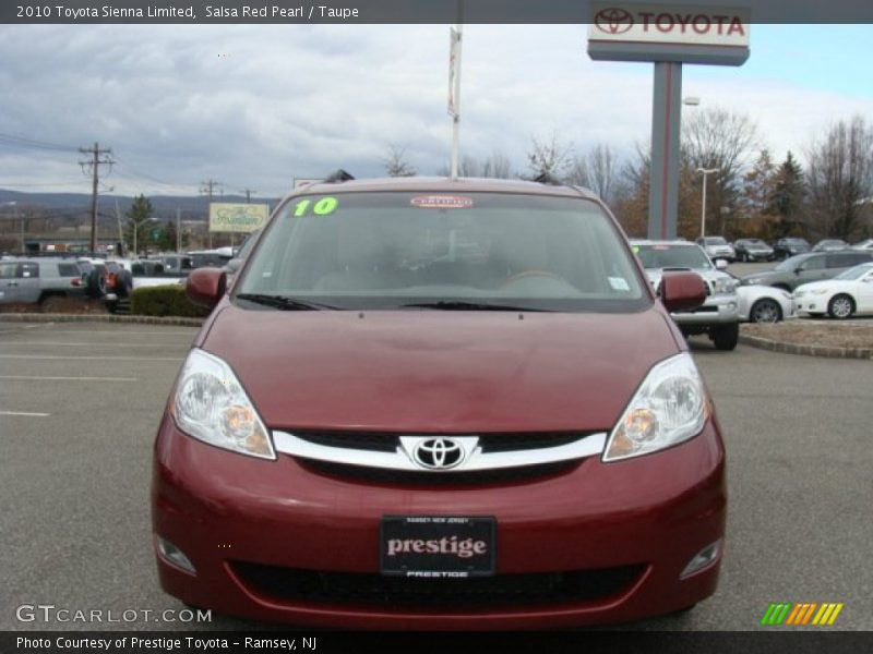 Salsa Red Pearl / Taupe 2010 Toyota Sienna Limited