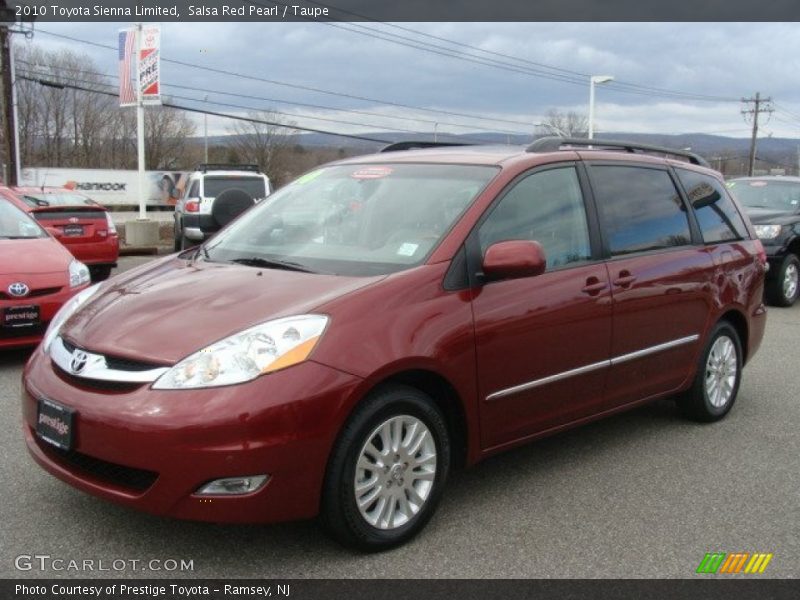 Salsa Red Pearl / Taupe 2010 Toyota Sienna Limited