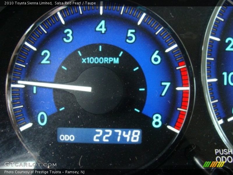 Salsa Red Pearl / Taupe 2010 Toyota Sienna Limited