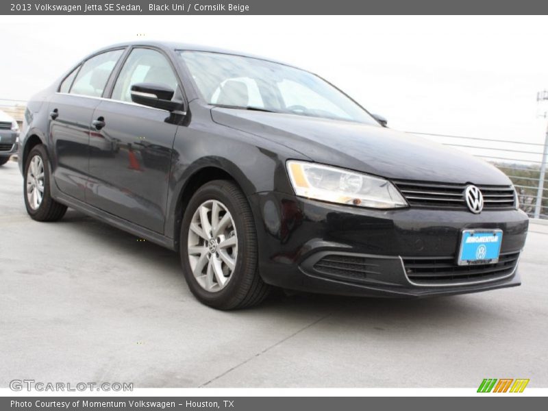Black Uni / Cornsilk Beige 2013 Volkswagen Jetta SE Sedan