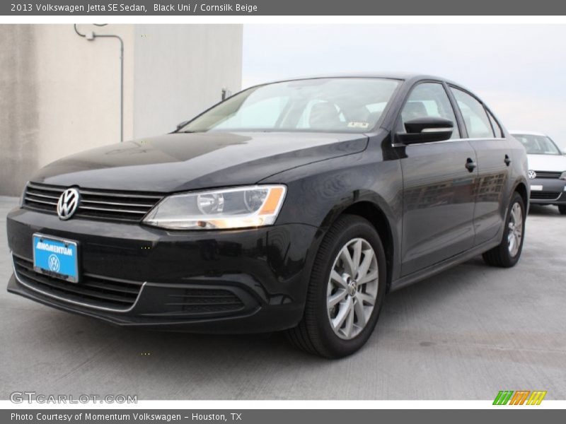 Black Uni / Cornsilk Beige 2013 Volkswagen Jetta SE Sedan
