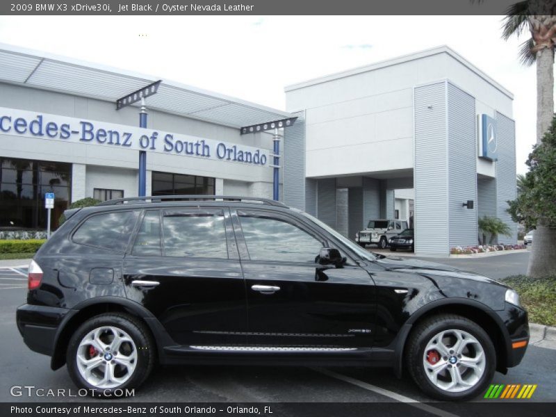 Jet Black / Oyster Nevada Leather 2009 BMW X3 xDrive30i