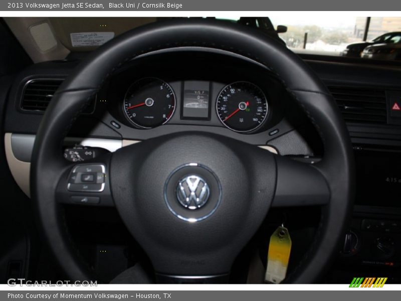 Black Uni / Cornsilk Beige 2013 Volkswagen Jetta SE Sedan