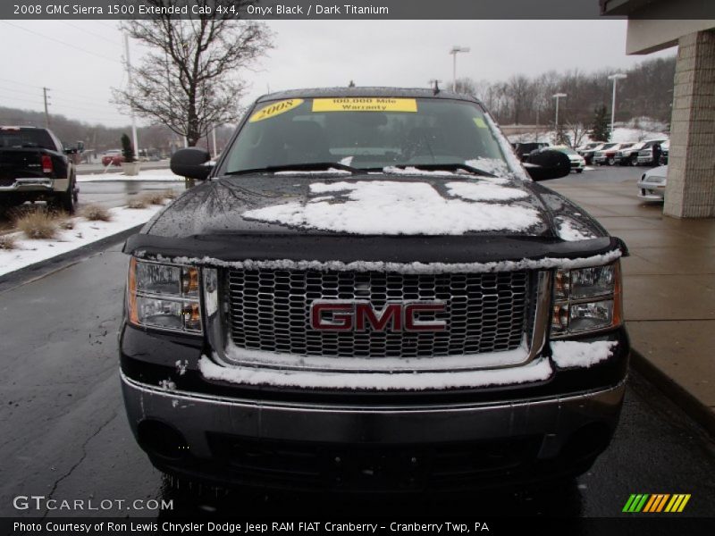 Onyx Black / Dark Titanium 2008 GMC Sierra 1500 Extended Cab 4x4