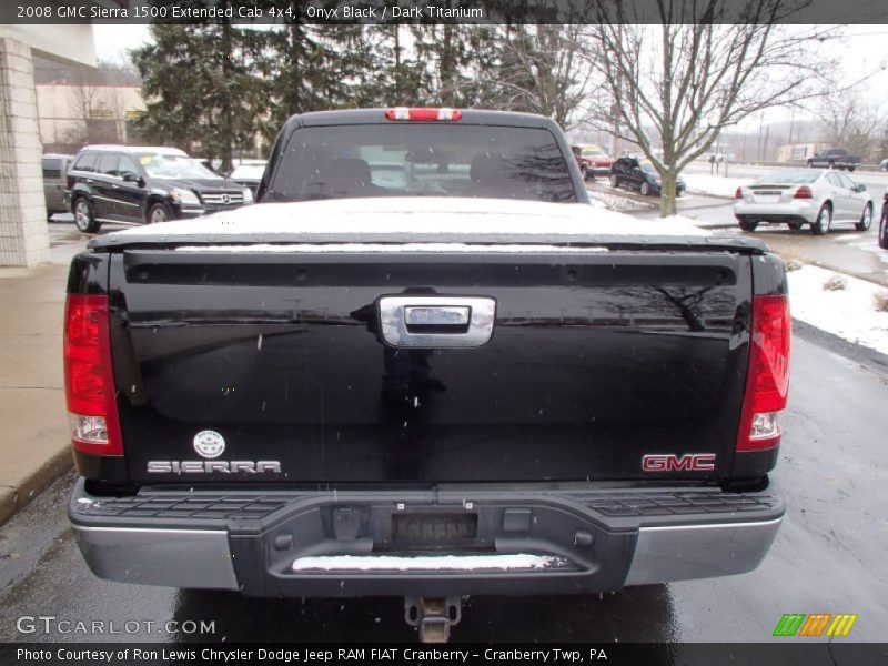 Onyx Black / Dark Titanium 2008 GMC Sierra 1500 Extended Cab 4x4