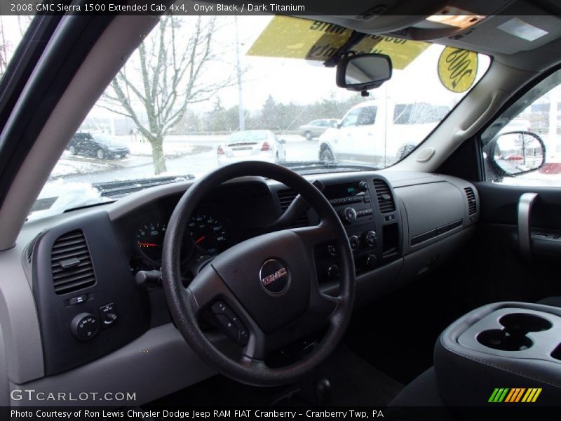 Onyx Black / Dark Titanium 2008 GMC Sierra 1500 Extended Cab 4x4