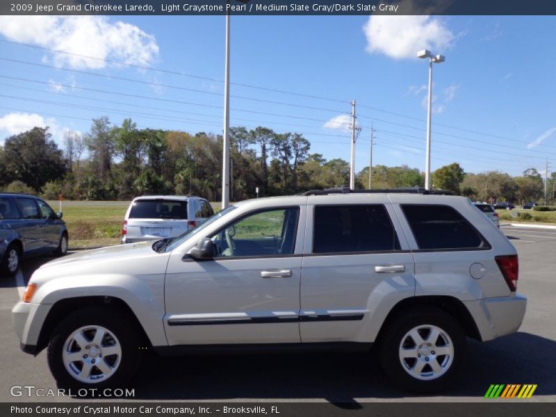 Light Graystone Pearl / Medium Slate Gray/Dark Slate Gray 2009 Jeep Grand Cherokee Laredo