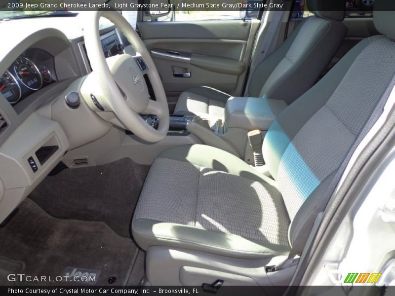 Light Graystone Pearl / Medium Slate Gray/Dark Slate Gray 2009 Jeep Grand Cherokee Laredo
