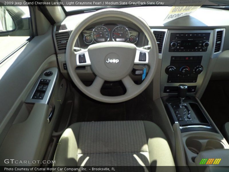 Light Graystone Pearl / Medium Slate Gray/Dark Slate Gray 2009 Jeep Grand Cherokee Laredo