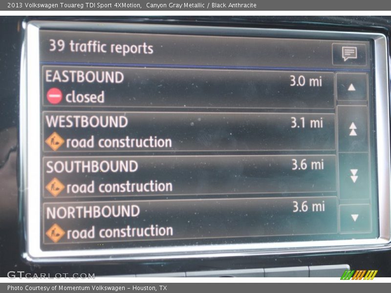 Canyon Gray Metallic / Black Anthracite 2013 Volkswagen Touareg TDI Sport 4XMotion
