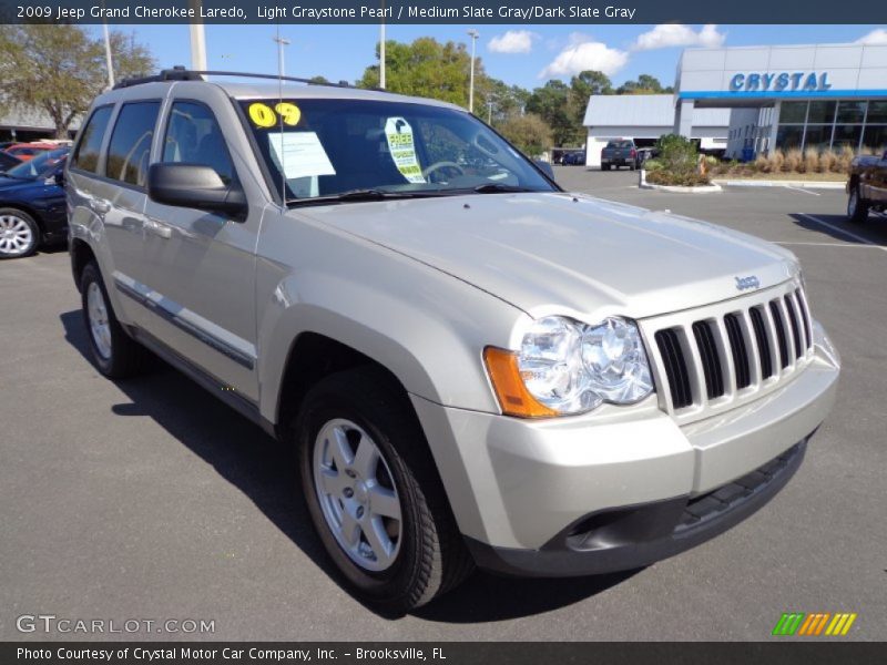 Light Graystone Pearl / Medium Slate Gray/Dark Slate Gray 2009 Jeep Grand Cherokee Laredo