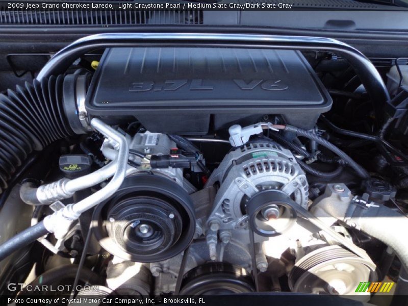 Light Graystone Pearl / Medium Slate Gray/Dark Slate Gray 2009 Jeep Grand Cherokee Laredo