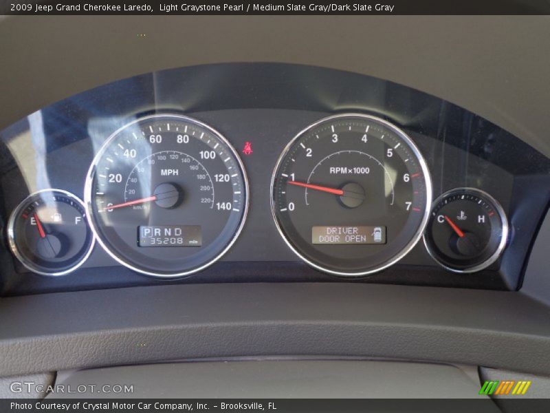 Light Graystone Pearl / Medium Slate Gray/Dark Slate Gray 2009 Jeep Grand Cherokee Laredo